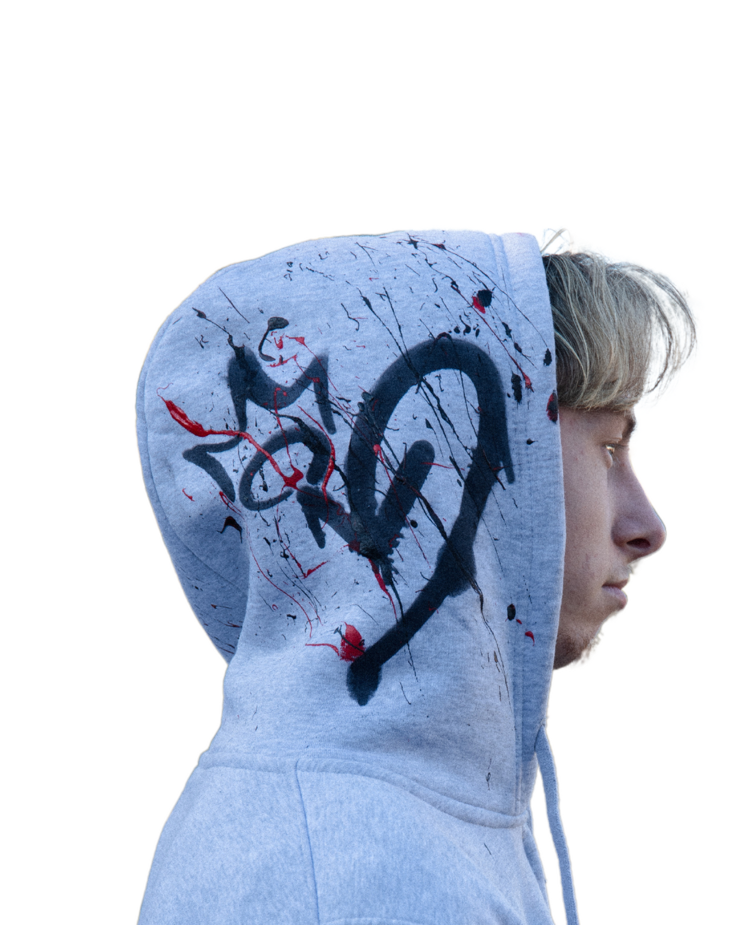 Custom Paint Zipped Hoodie