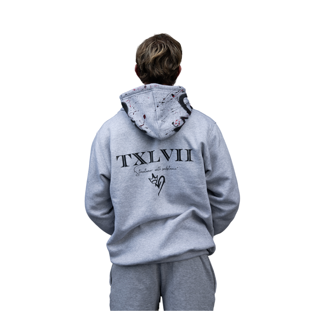 Custom Paint Zipped Hoodie