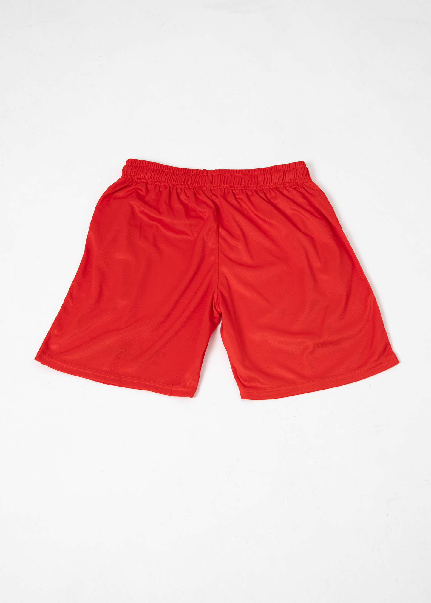 .Red Mesh Shorts