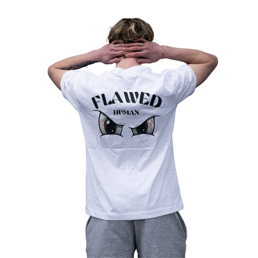 Flawed Human White Tee